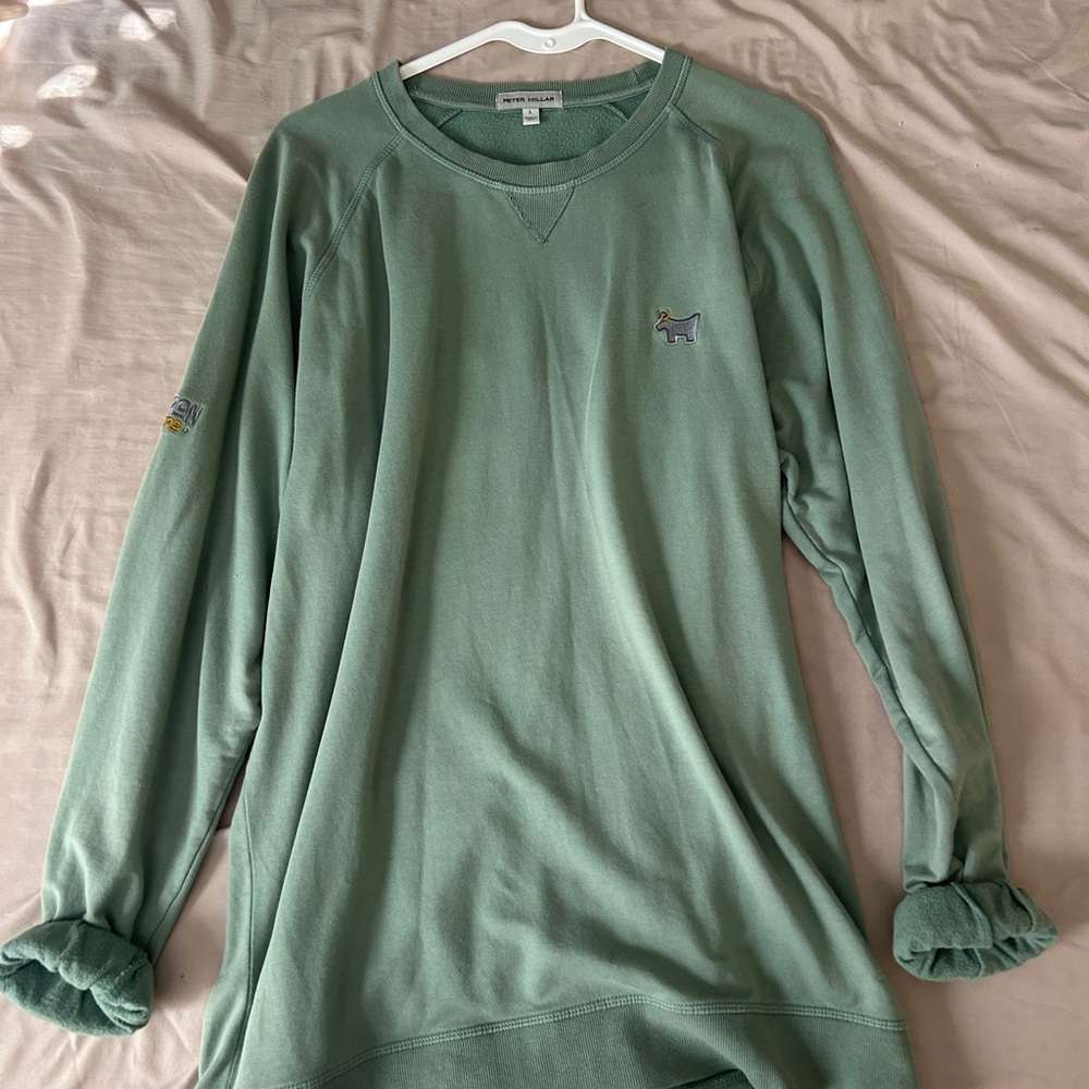 Green Long Sleeve Sweatshirt Peter millar scotty Cameron